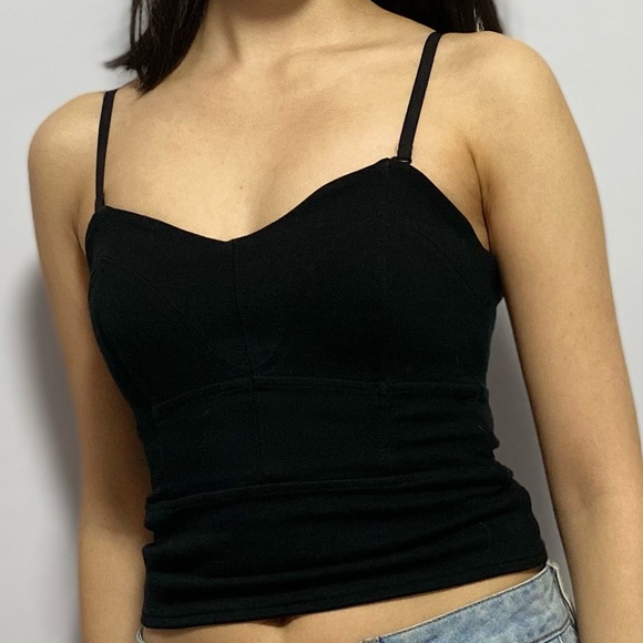 Black bustier corset top Talula Aritzia - Picture 5 of 6
